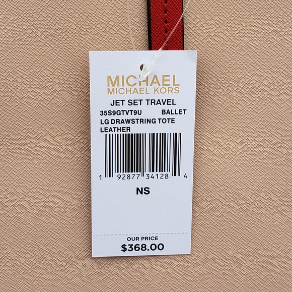 Michael Kors Jet Set Drawstring LG "LOVE" Tote SET - Picture 8 of 9